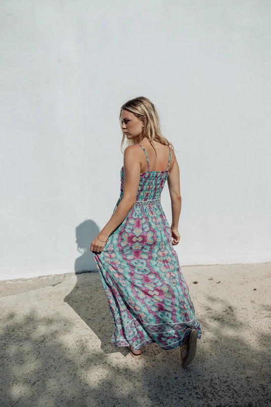 BALI L377 PURPLE LONG DRESS