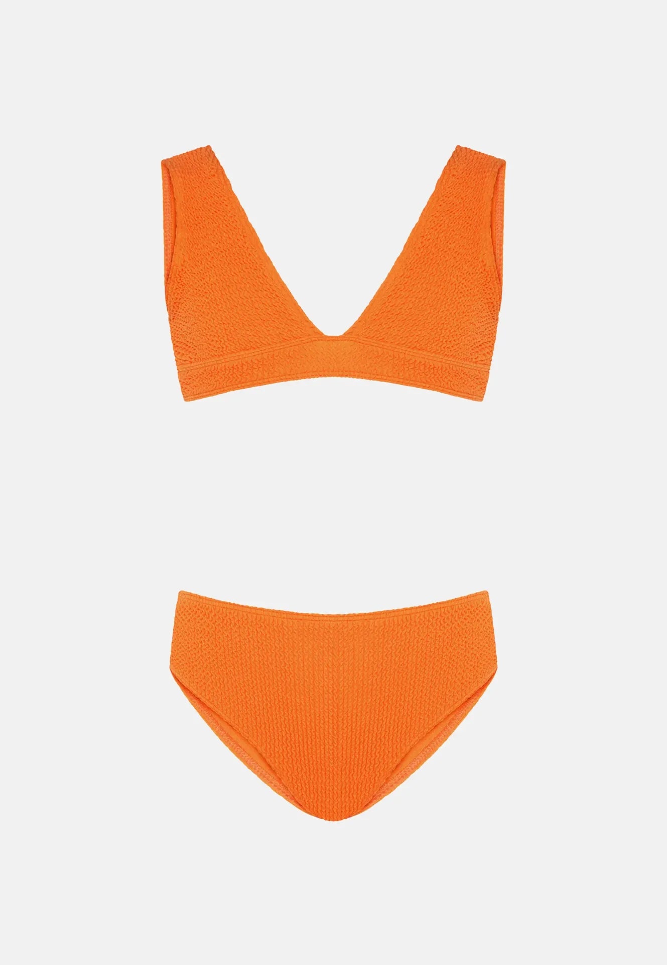 elegancia Orange ビキニ Tangerine Bianca Bottom - Chic Keyhole