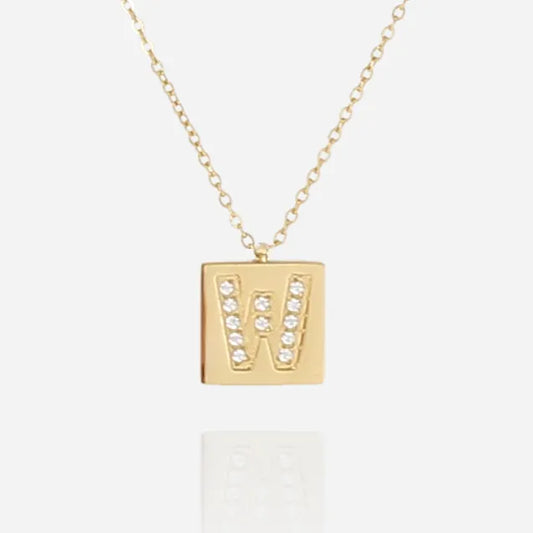 Initial Necklace W