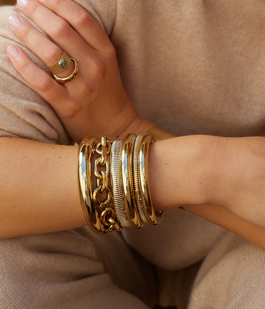 Opal Bangle Bracelet
