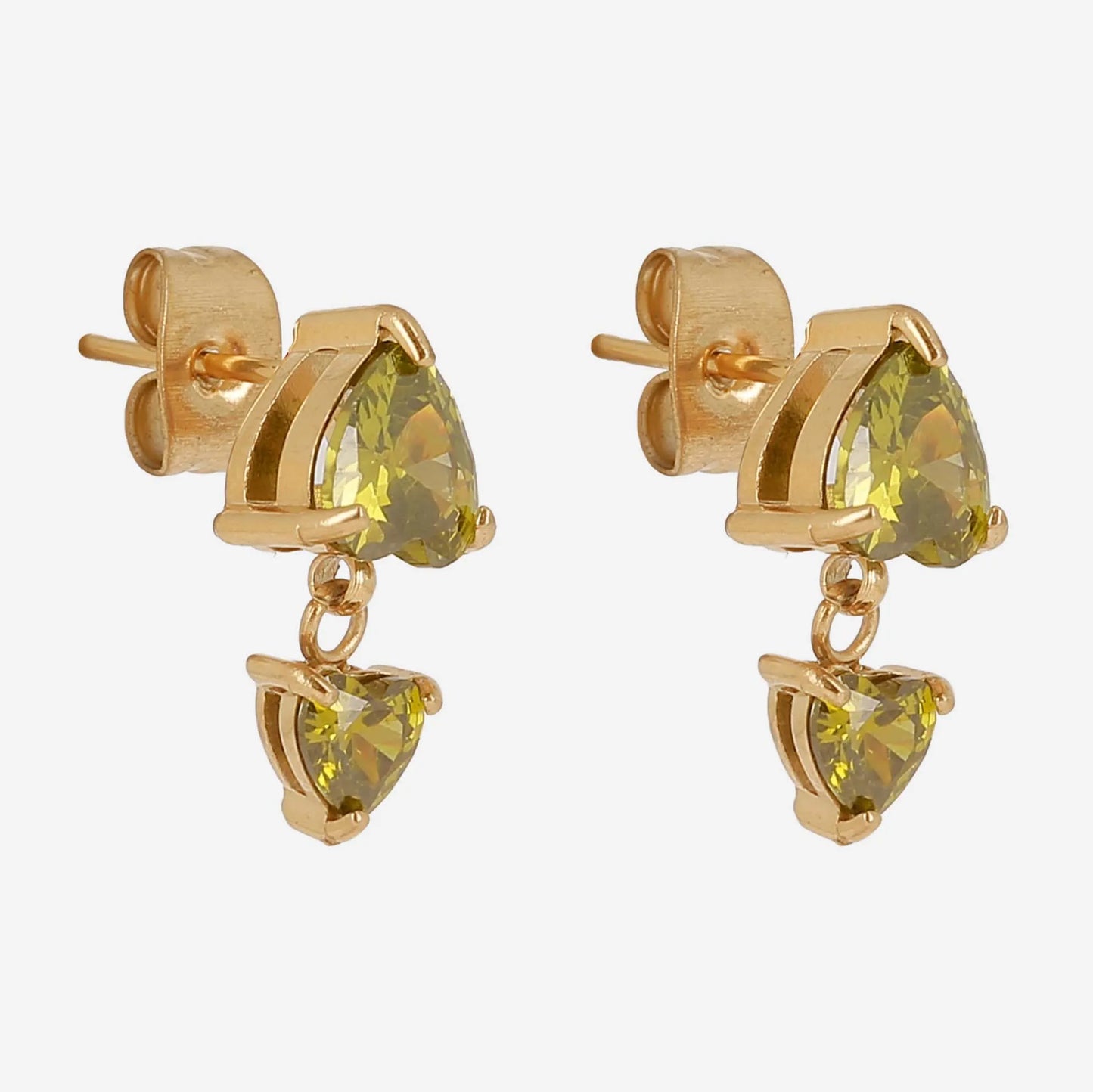 Basile Earrings Dark Green