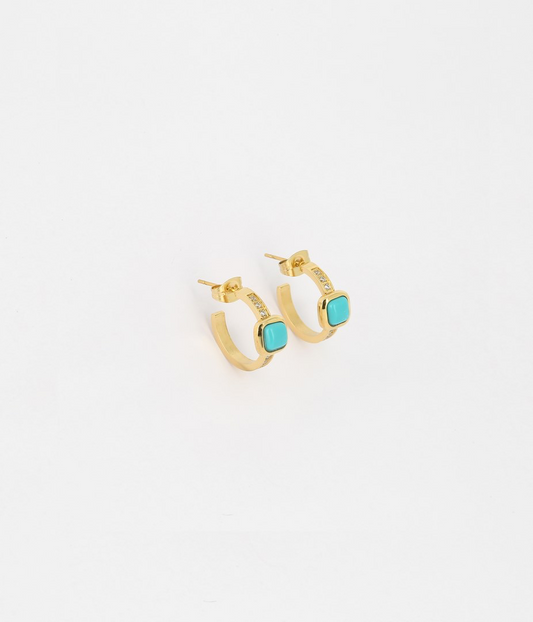 Claude Earrings Turquoise