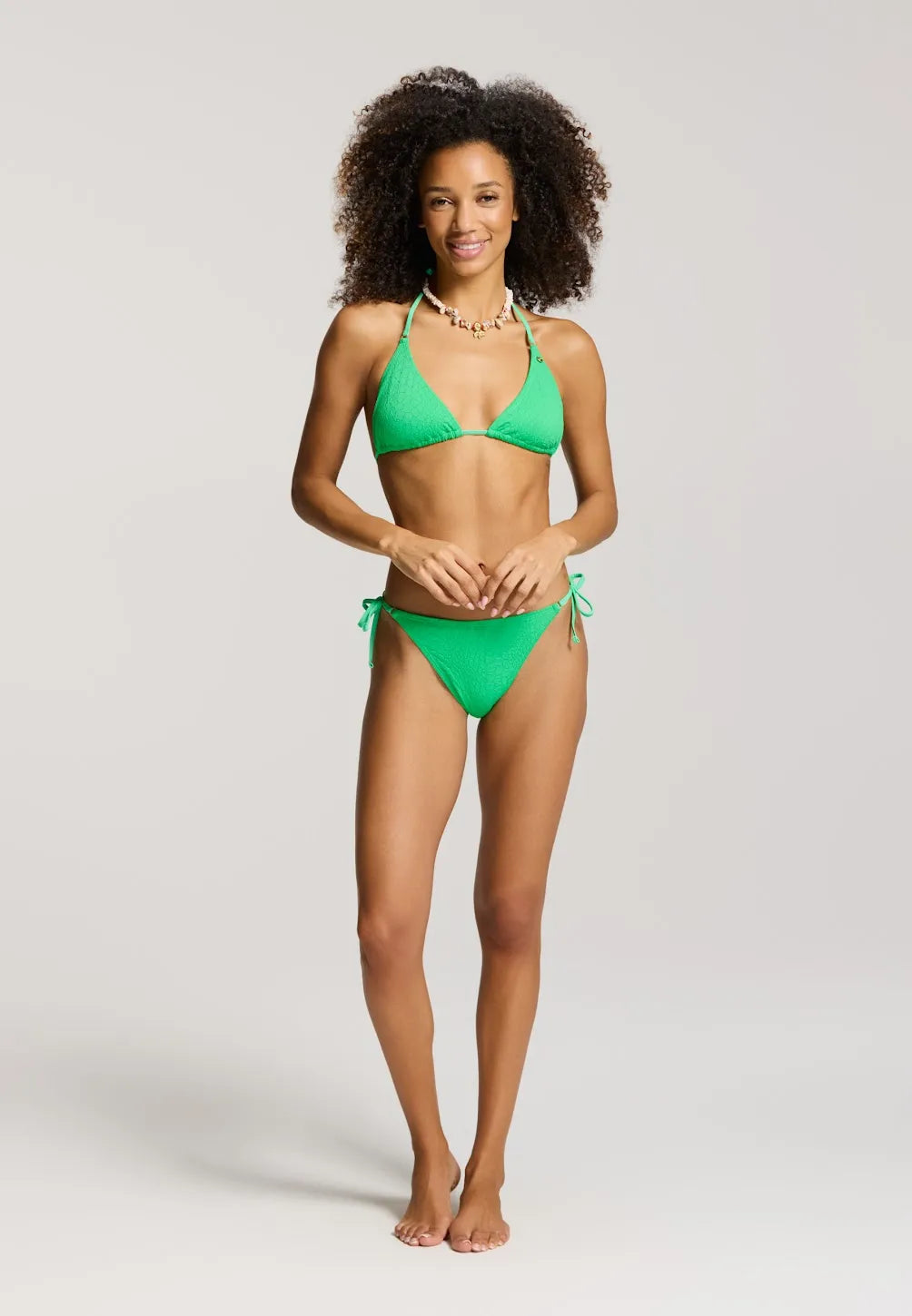 Ladies LIZ bikini set green snake structure 7128 green