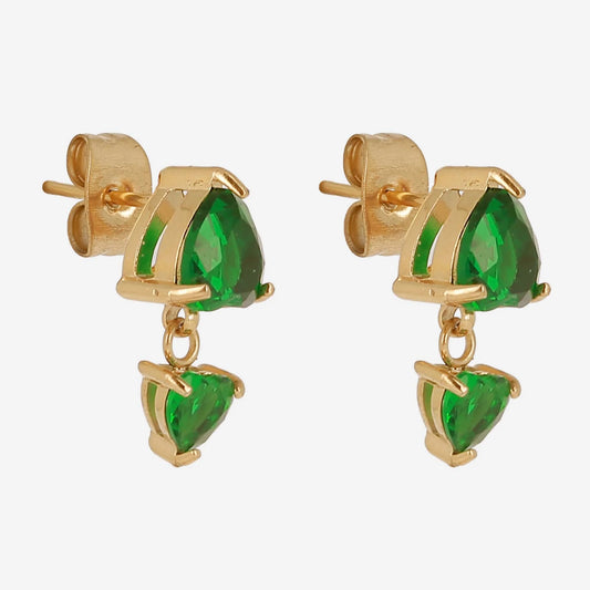 Basile Earrings Green