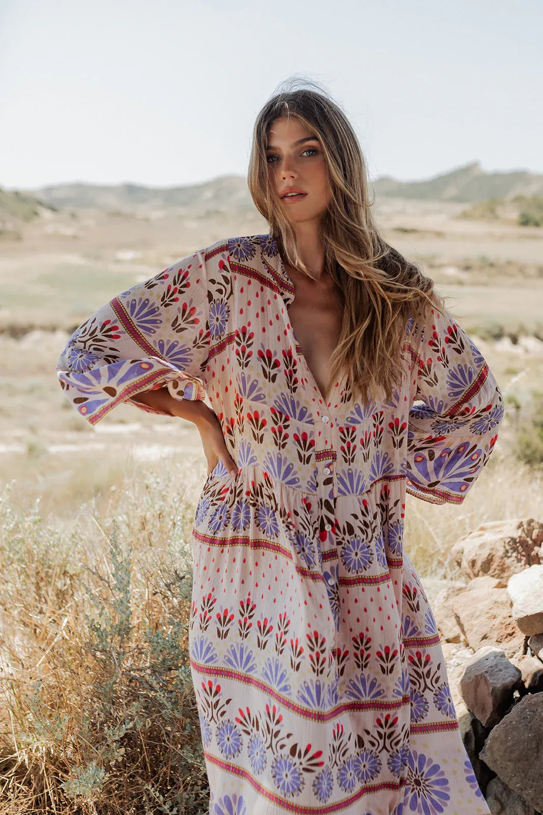 GRASSE L360 BLUE LONG DRESS
