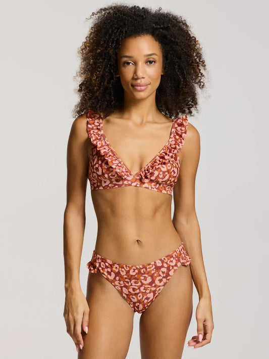 Ladies BOBBY bikini set LUSH LEOPARD 805 frozen choco brown