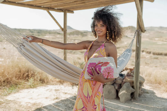 MARRAKECH L322 ORANGE LUCIA DRESS