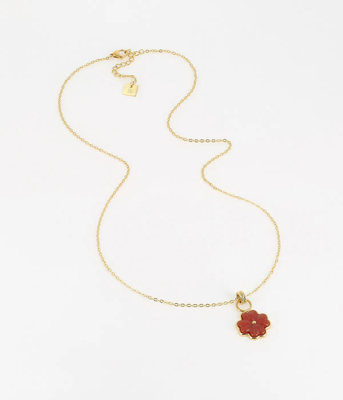 Floral Necklace Red