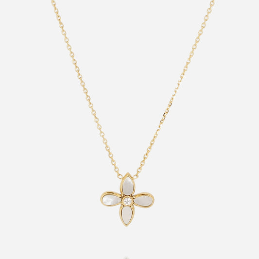 Flora Necklace White