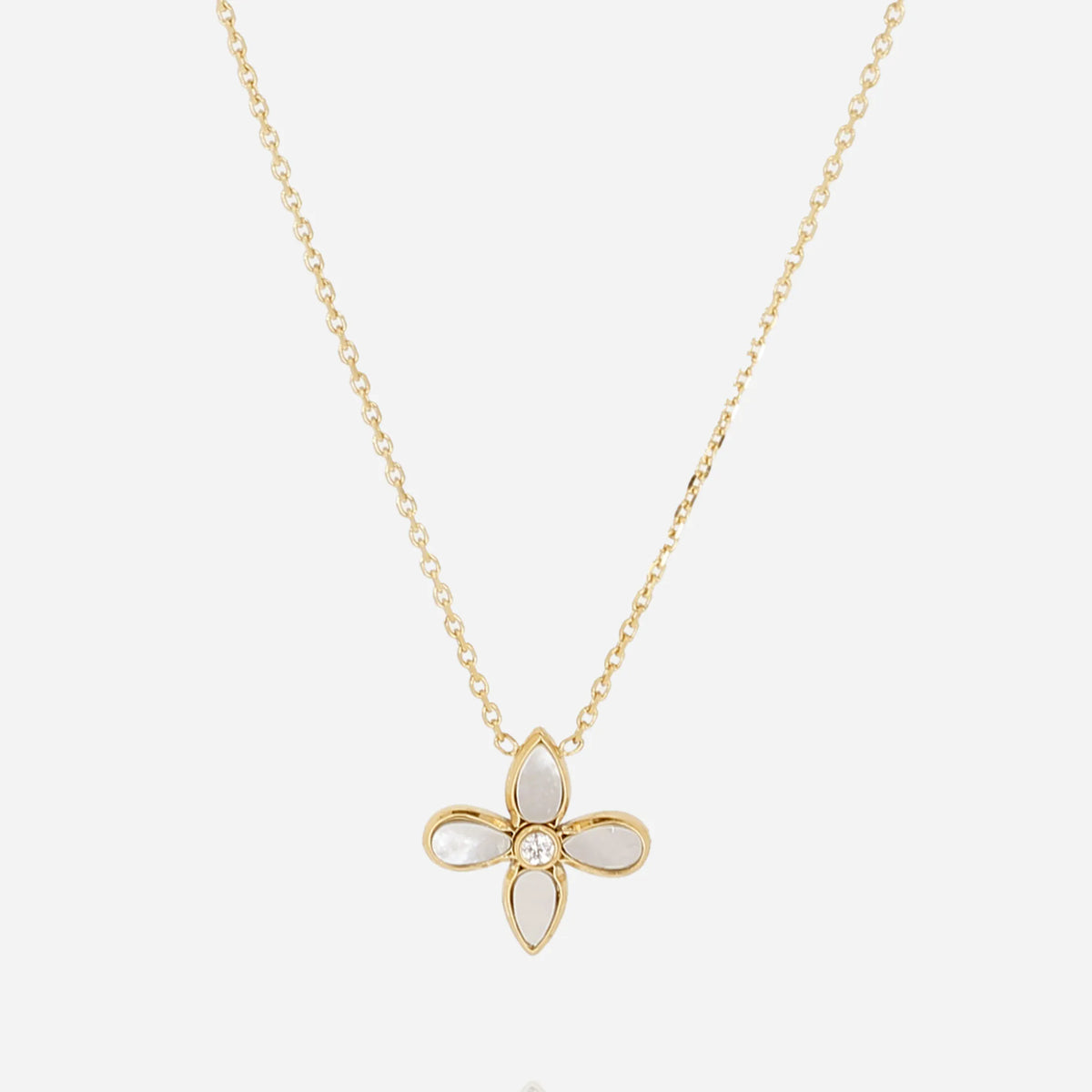 Flora Necklace White
