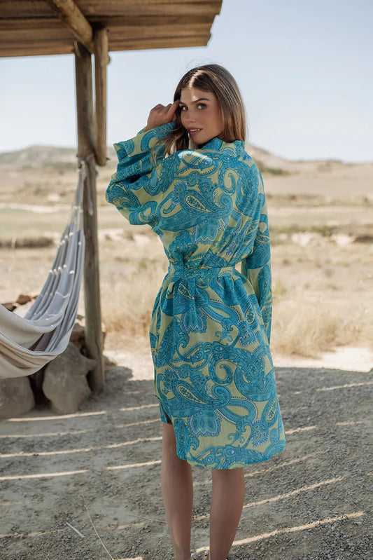 LOIRA L379 AQUA KIMONO