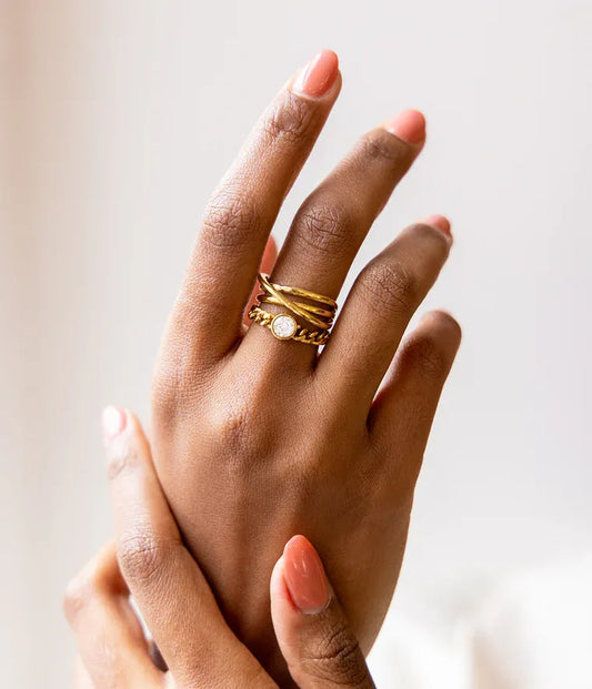 Brunella Ring Black 54