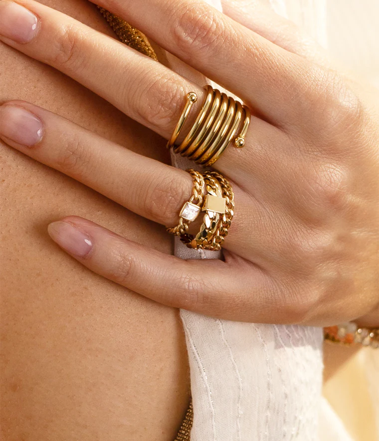 Chain Ring Nude 58
