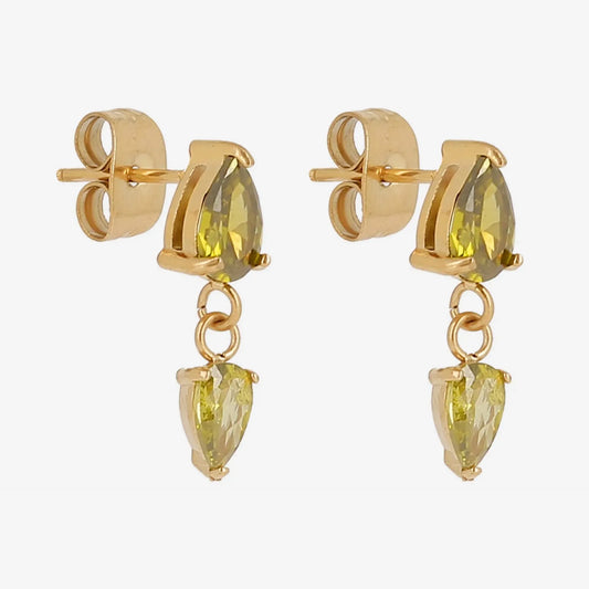 Pear-Cut Drop Earrings