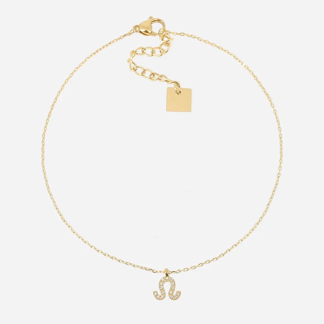 Leo Zodiac Anklet