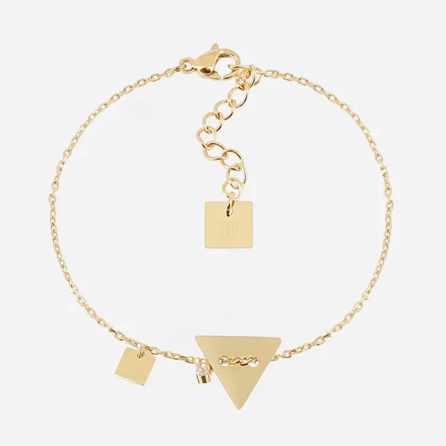 Geometric Chain Bracelet