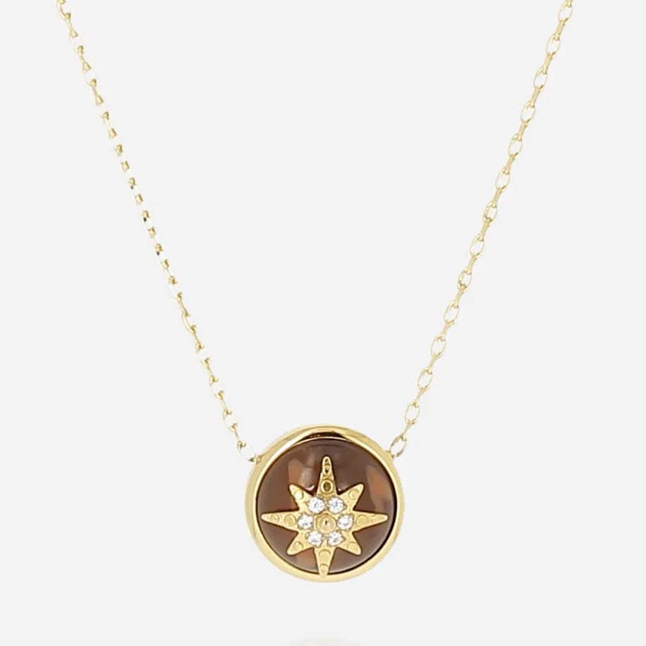 Enora Necklace Brown