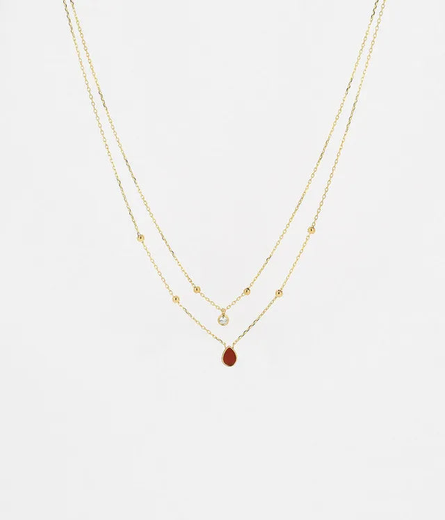 Éléonore Necklace Red