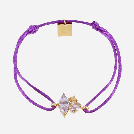 Kasia Cord Bracelet Purple