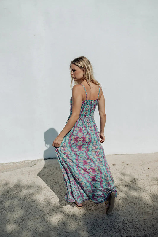BALI L377 PURPLE LONG DRESS
