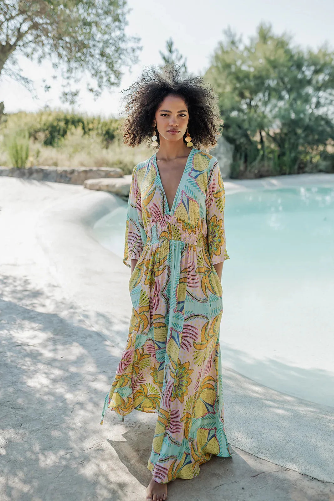 MARRAKECH AQUA L319 JUMPSUIT
