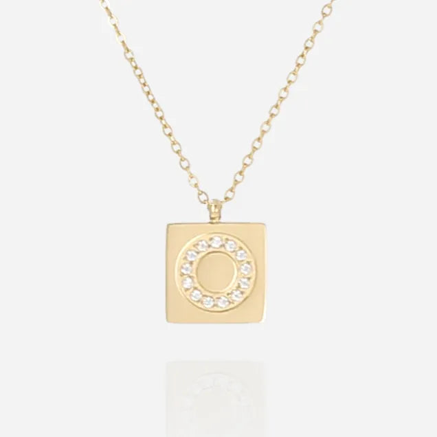 Initial Necklace O