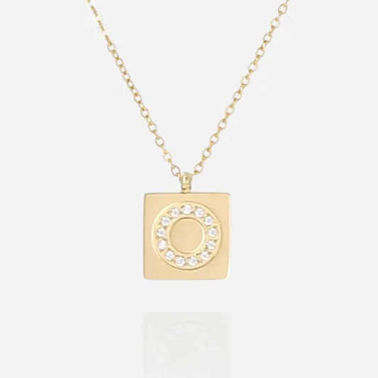 Initial Necklace O