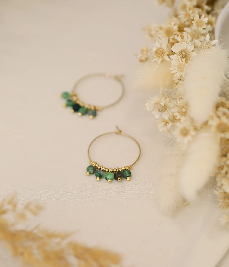 Zoé Earrings White