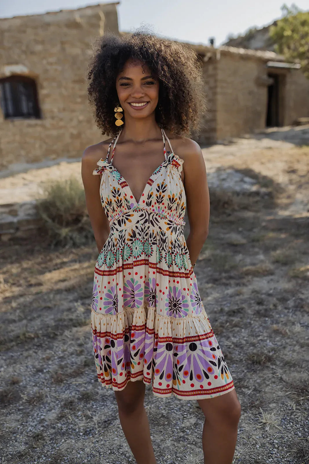 GRASSE L365 AQUA SHORT DRESS