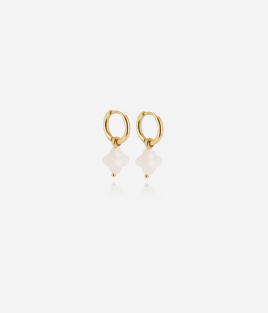 Velasquez Earrings White
