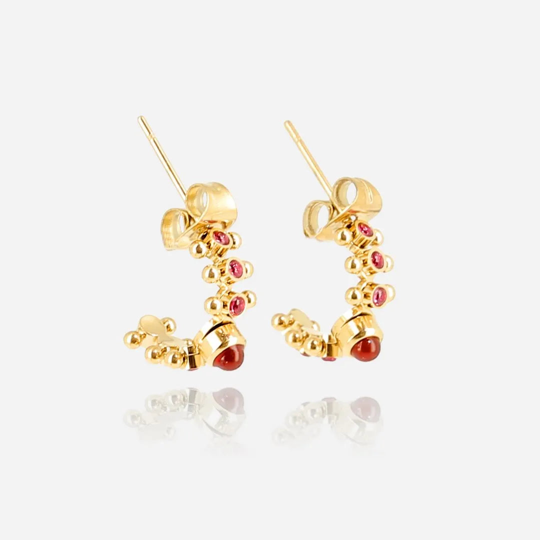 Fiacre Earrings Red