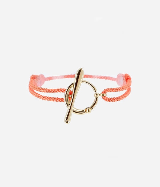 Arlette Cord Bracelet  Orange