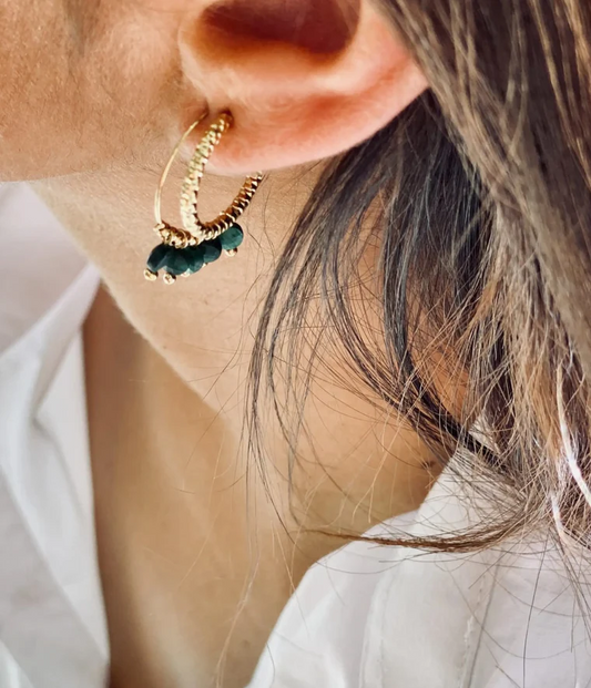 Zoé Earrings White
