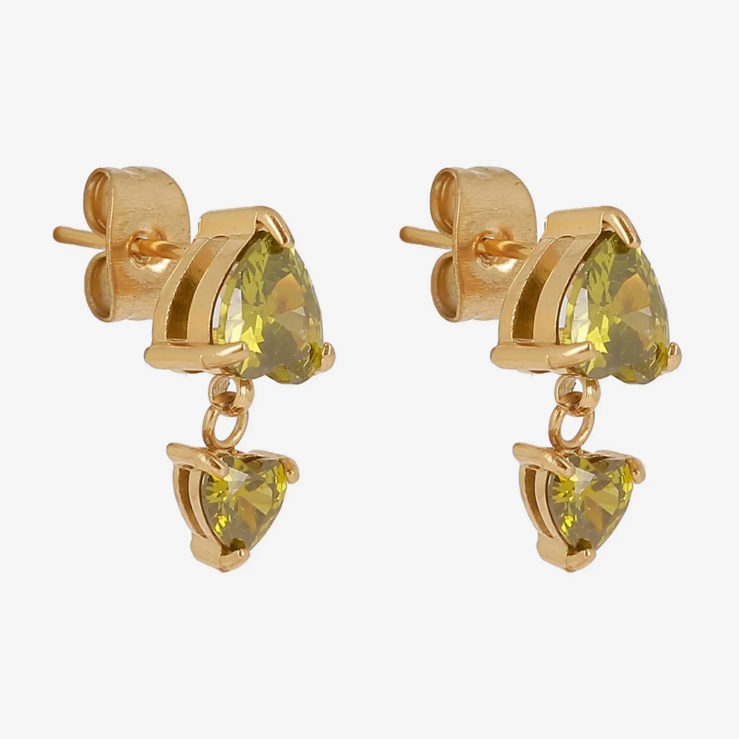 Basile Earrings Dark Green