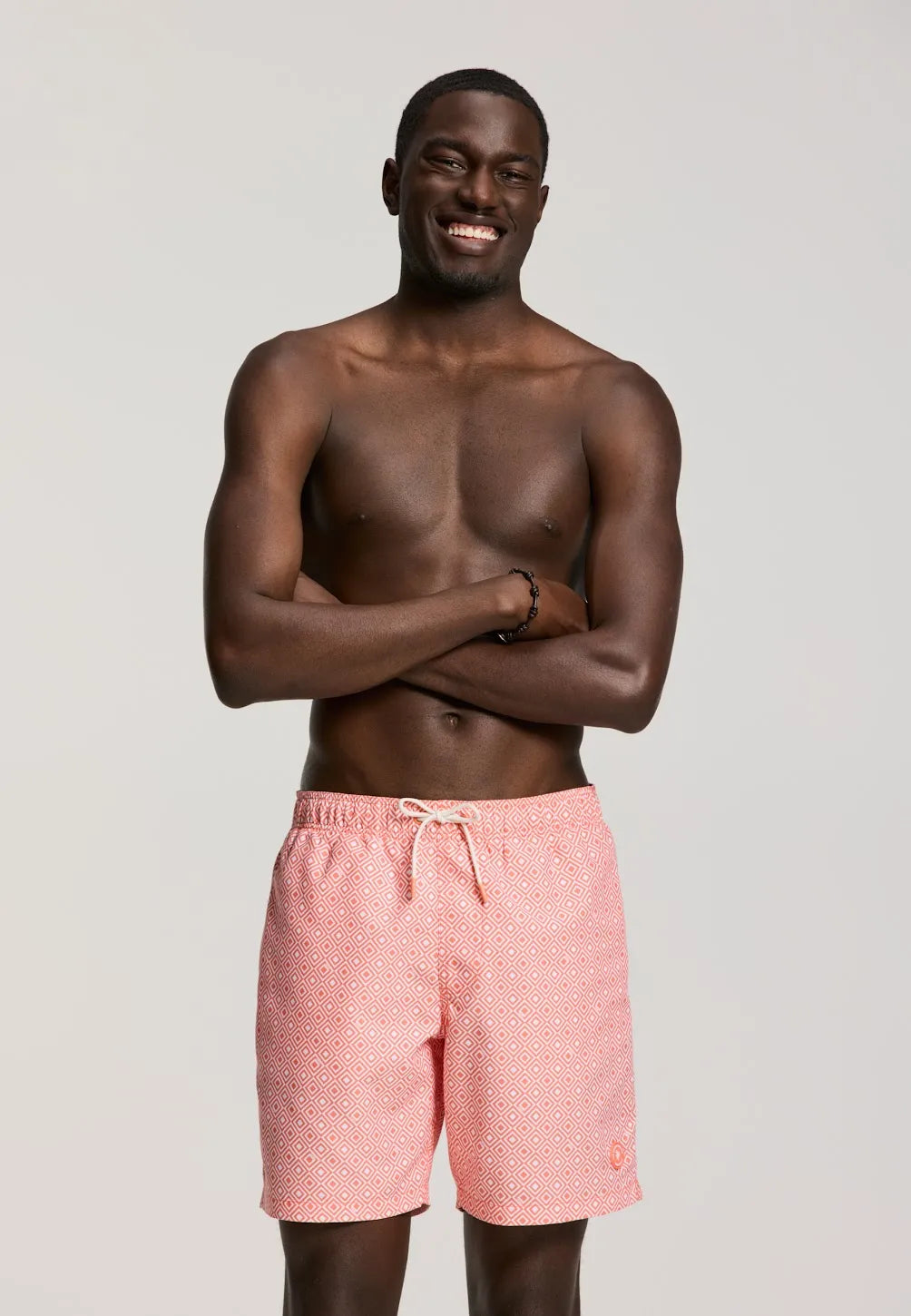 Men MIKE  7 inch geo square 2543 orange coral