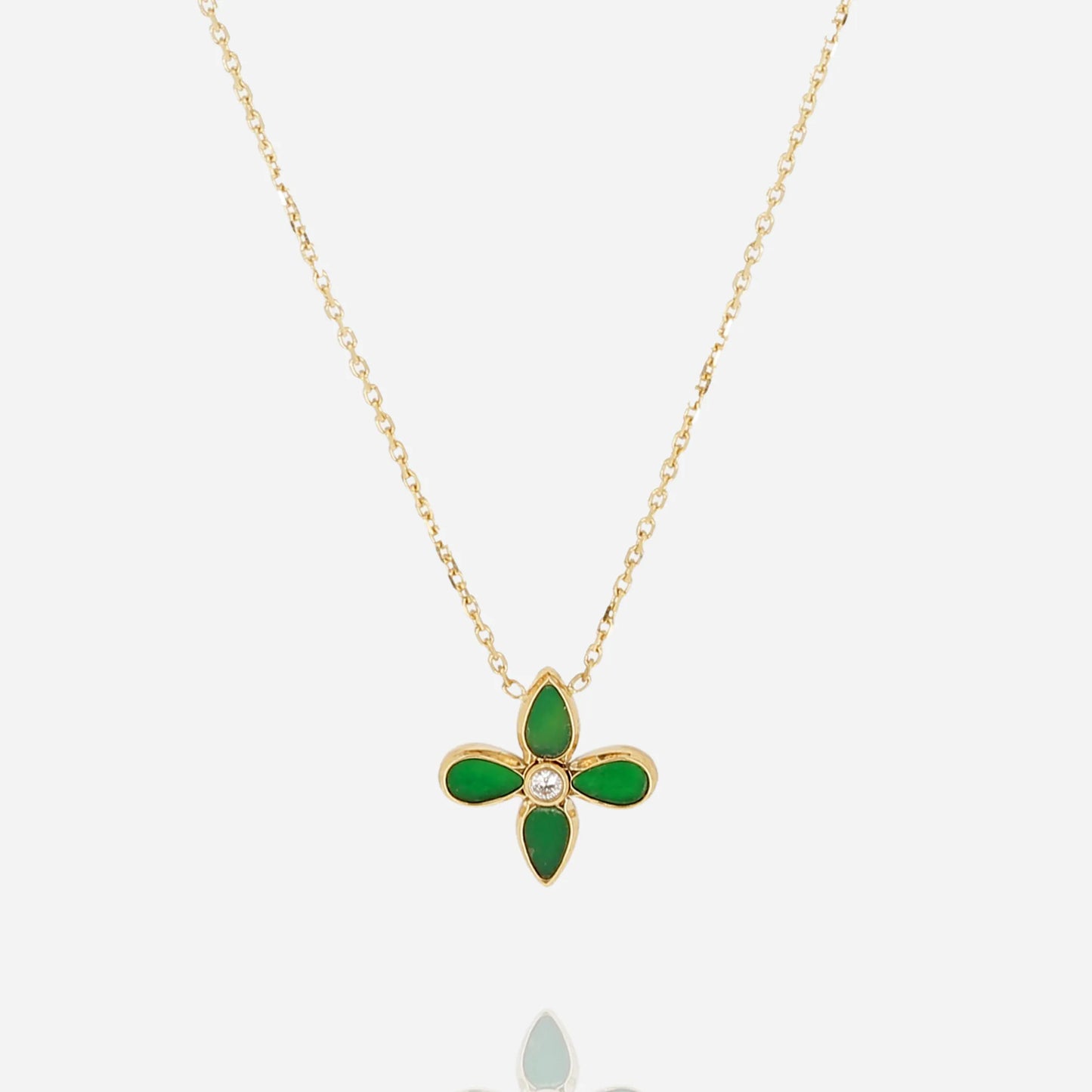 Flora Necklace Green