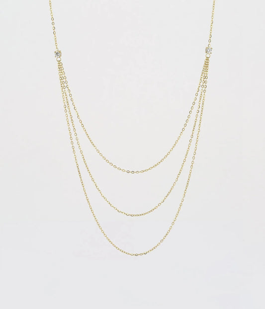 Triple Chain Necklace
