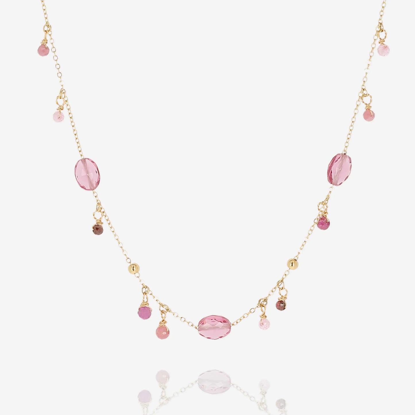 Barega Necklace Fuschia