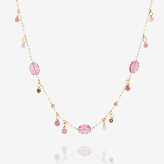 Barega Necklace Fuschia