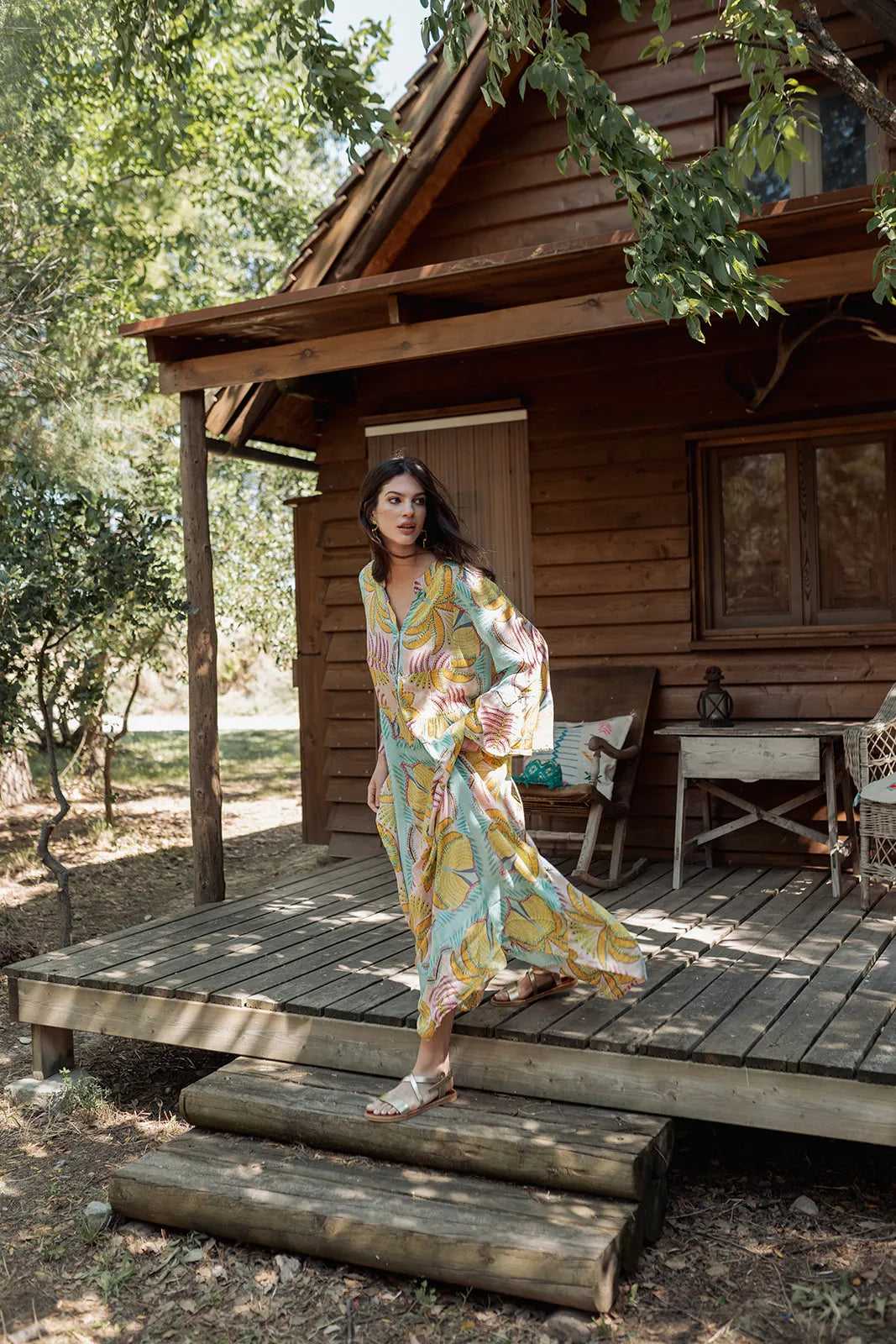 MARRAKECH AQUA L317 LONG DRESS