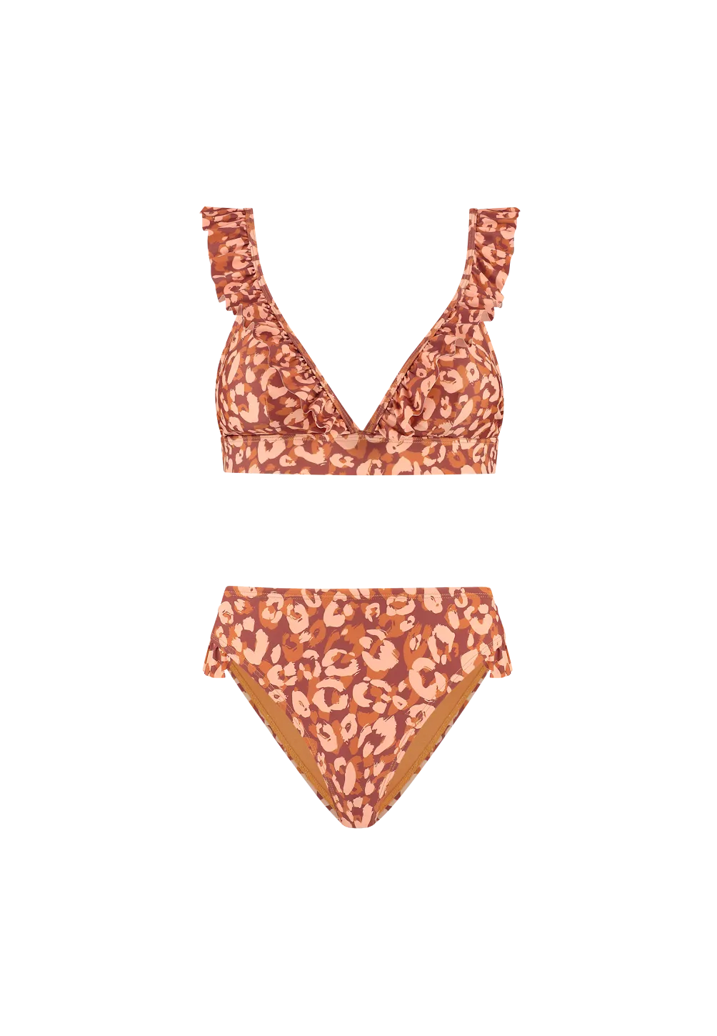 Ladies BOBBY bikini set LUSH LEOPARD 805 frozen choco brown