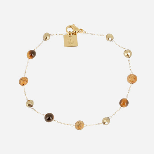 Paulette Bracelet Tiger Eye Brown