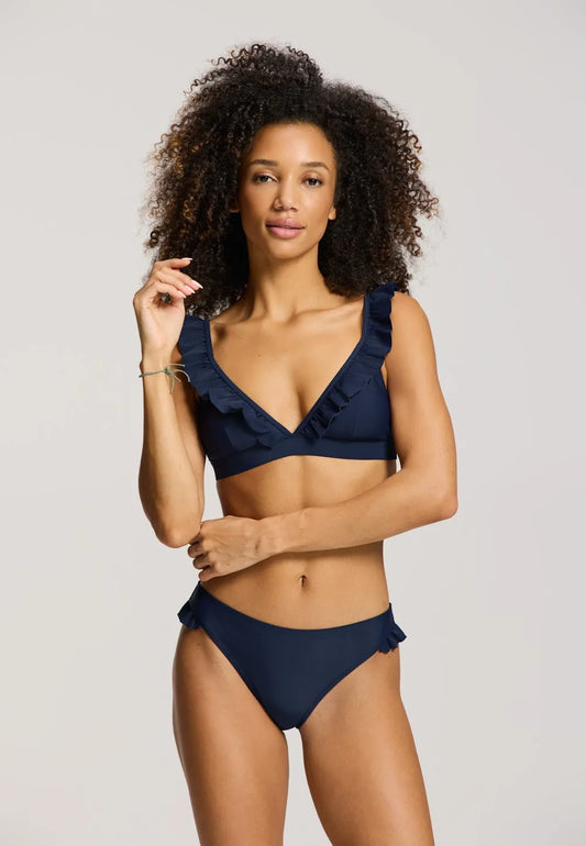 Ladies BOBBY bikini set solid 6045 Blue iris