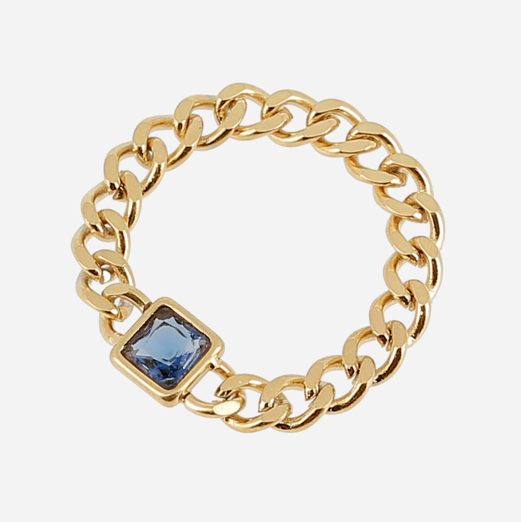 Brunella Ring Dark blue 54