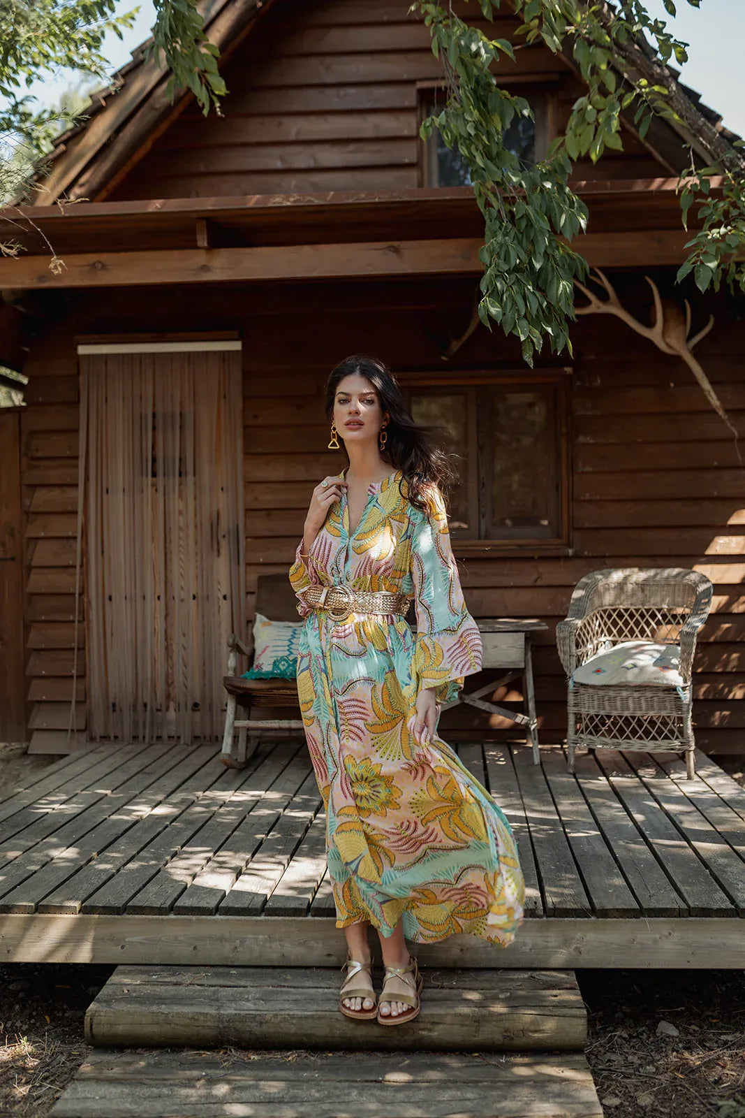 L318-MARRAKECH AQUA SHORT DRESS