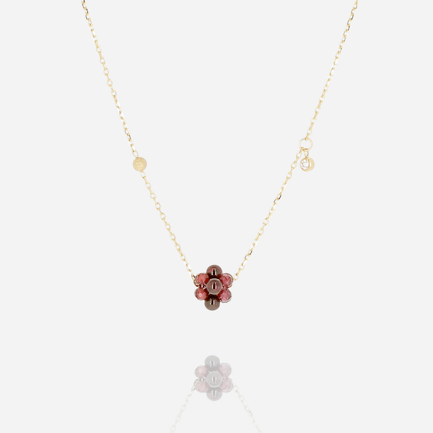 Bacca Necklace Dark Red