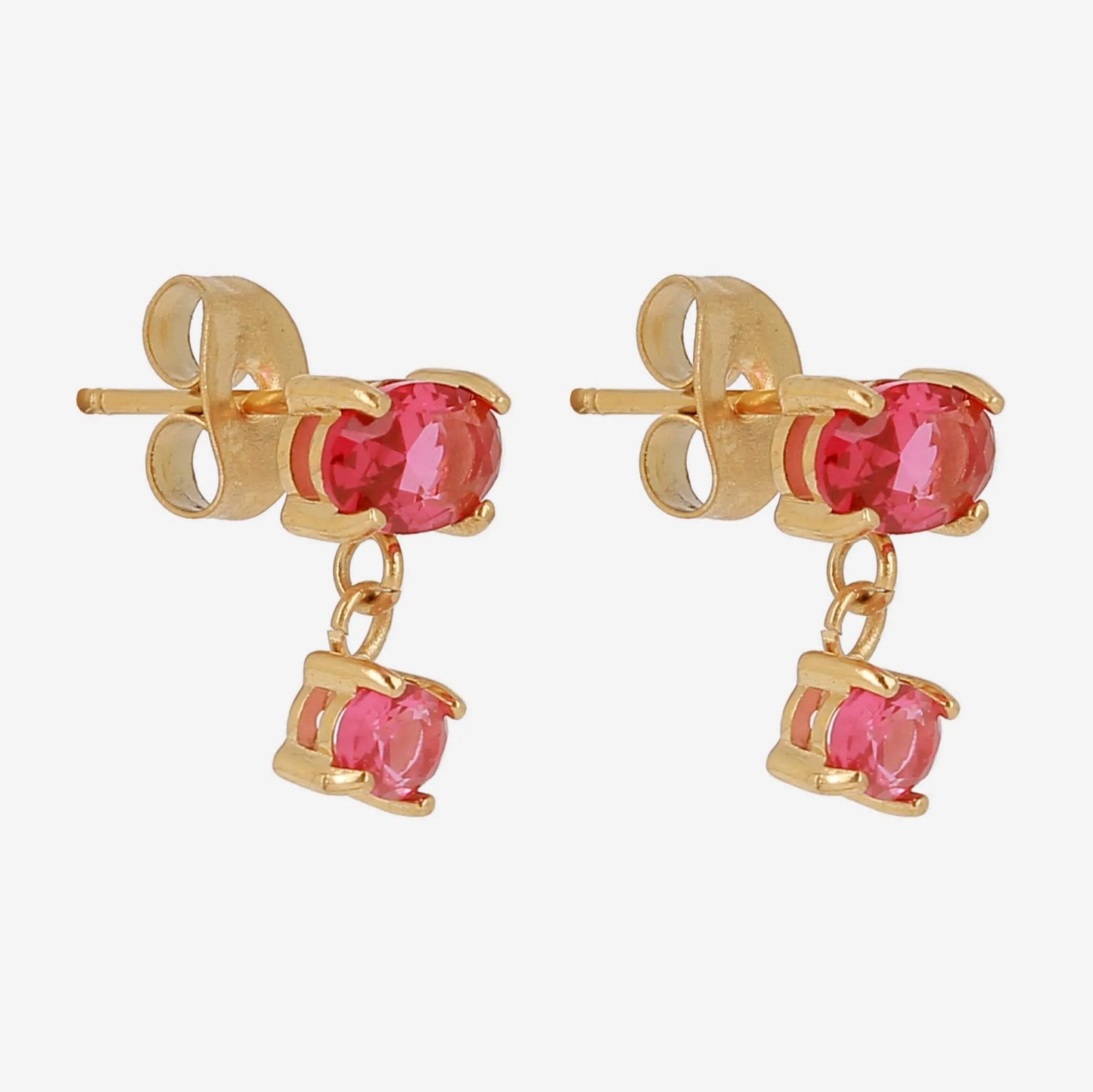 Bathilde Stud Earrings fuchsia
