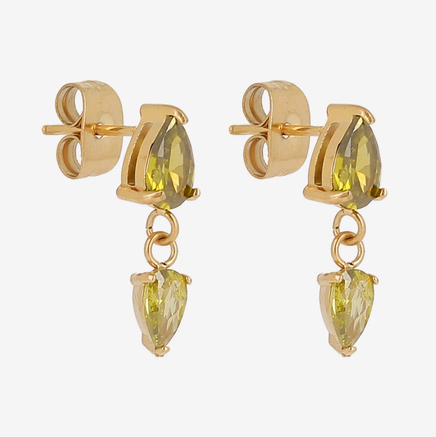 Pear-Cut Drop Earrings