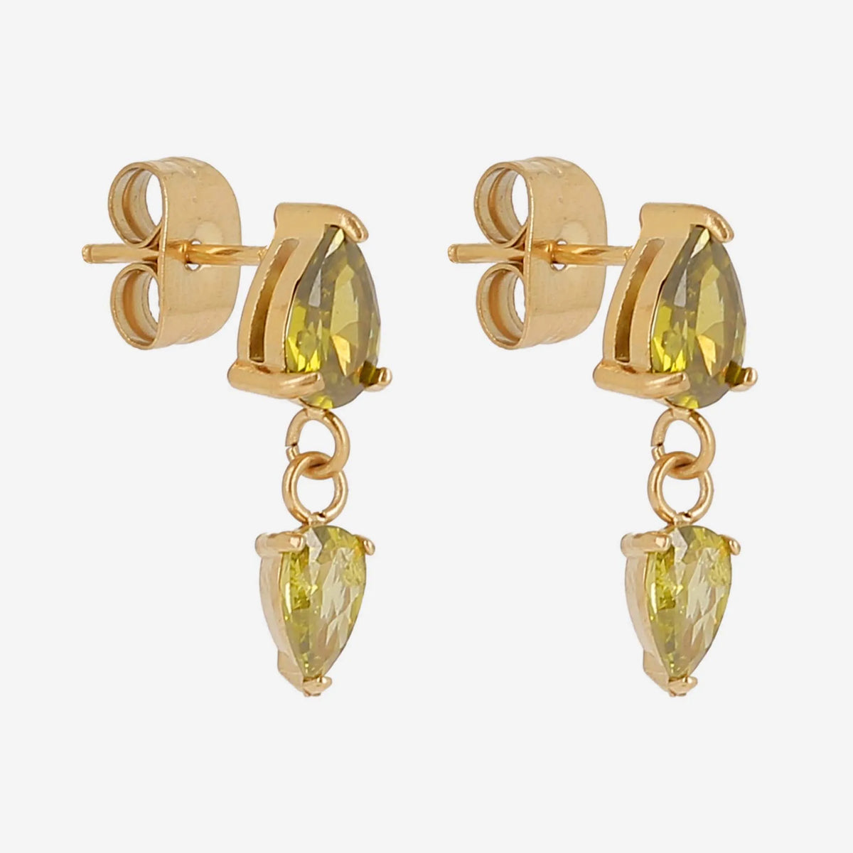 Pear-Cut Drop Earrings