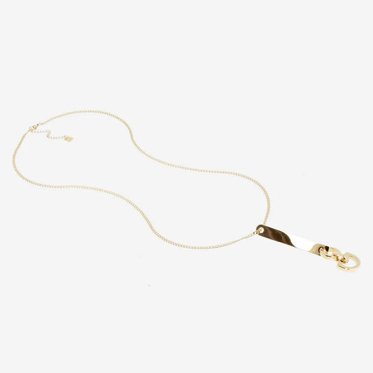 Necklace with Sculptural Link Detail